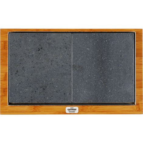 Pietra Lavica 19x34 cm con Supporto in Legno di Bamboo Basic (1/4)