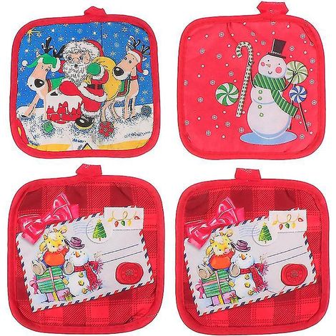 4er-Set Weihnachts-Untersetzer (1/3)