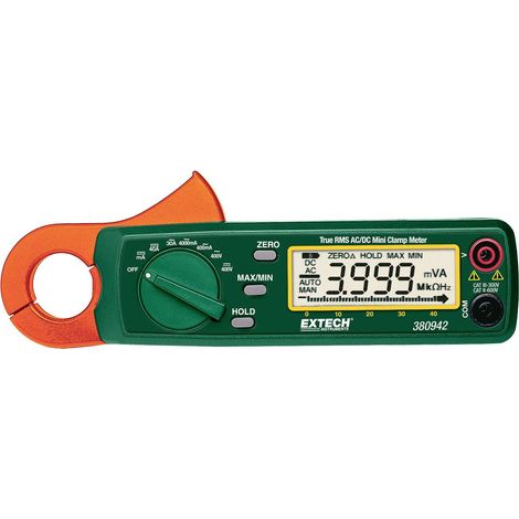 Extech Extech 380942 Pince ampèremétrique numérique CAT II 600 V, CAT III 300 V Affichage (nombre de points): 4000 V668183