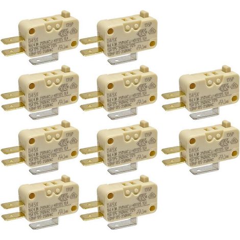 Interrupteur à contact de fin de course Cherry Micro Switch D45X haute intensité 16 A 250 V pour chauffe-eau (1/5)
