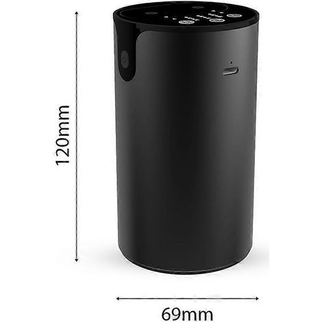 Ätherisches Öl-Diffusor für Zuhause, leiser, intelligenter Auto-Aroma-Diffusor mit zwei Düsen, auslaufsicher, 20 ml, klein