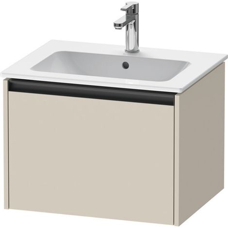 Duravit Ketho.2 Waschtischunterbau wandhängend, 1 Auszug, (1/2)