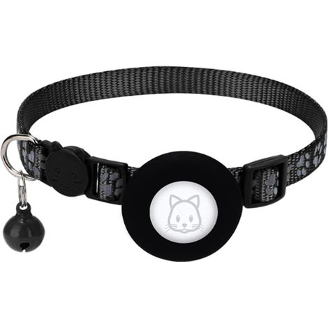 Collier de localisation pour chat, GPS réfléchissant pour éviter la perte, avec boucle de sécurité et cloche pour petit animal de compagnie, chiot, chaton (1/5)