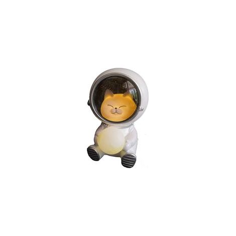 Veilleuse 3D astronaute tenant la lune, lampe de table pour enfant, 13,5 x 9,5 cm –