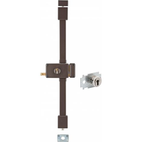 Serratura HORGA A2P, marrone, CP Transit 2, a tirante, 88 x 140 mm, destra, 4 chiavi, per porta fino a 45 mm – THIRARD (1/3)