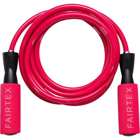 Corde à sauter Fairtex à roulement à billes ROPE3 Rose 290 cm (1/2)