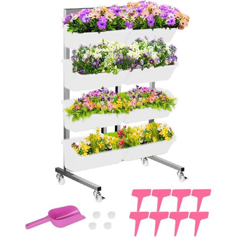 Hanging Vertical Wall Plant, Hanging Flower Bags 8 Pieces Vertical Wall for Plants Vertical Garden for Balcony Fence Garden Home Decor (1/5)