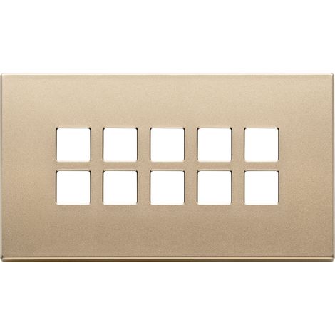 VIMAR - 22699.88 Plaque plate 5Mx10 BS, or satiné