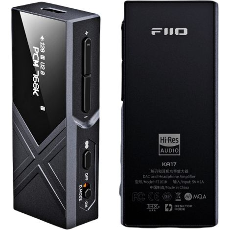 Fiio KA17 - amplificatore per cuffie con DAC - nero (1/5)