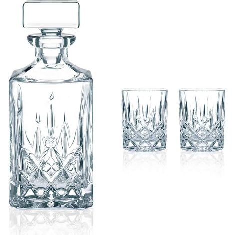 Spiegelau & Nachtmann Noblesse 0091899-0 - Set da degustazione da 3 Pezzi, con Decanter e 2 Bicchieri da Whisky