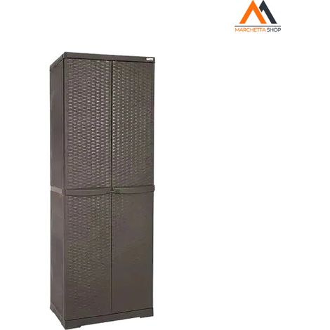 ARMADIO ALTO 'RATTAN WENGE' cm 65x P 45x H 178