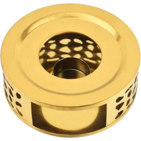 Teapot chauffe Brushed acier inoxydable thé chauffe avec Tealight (1/5)