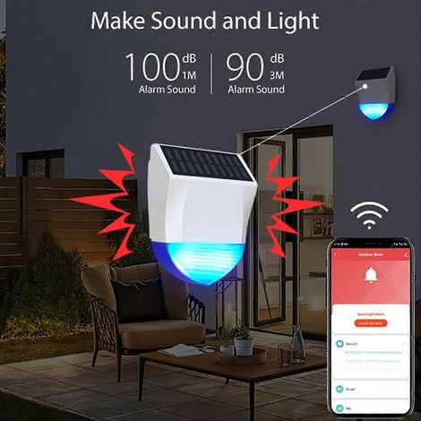 Alarme sonore et lumineuse intelligente NEO Graffiti ZigBee pour extérieur (1/5)