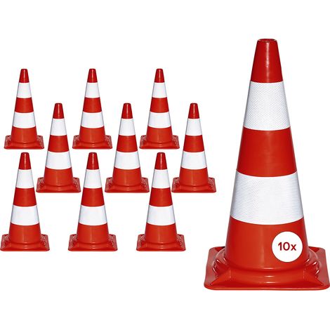 FRANKEL kaiserkraft, Balise de chantier en PVC, fluorescent,