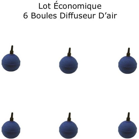 Pack PROMO 6 Diffuseurs D'air, Forme De Boule, Pour Aérer Les Bassins De Jardin : 5 cm