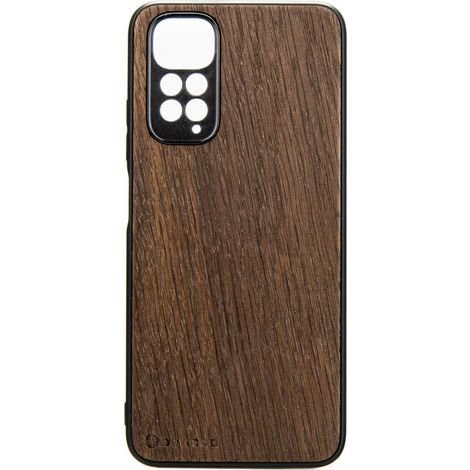Custodia in legno per Xiaomi Redmi Note 11 / 11S, QUERCIA AFFUMICATA
