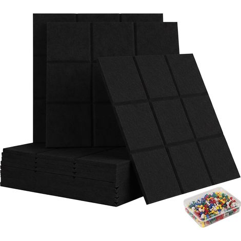 Lot de 12 tableaux d'affichage en feutrine autocollante pour photos et notes