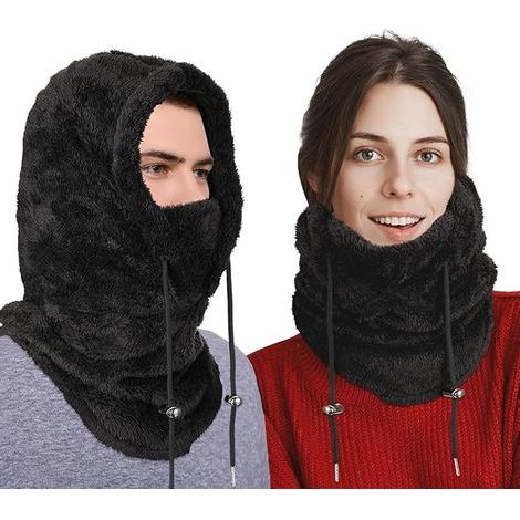 Cagoule ajustable, idéale pour le ski, la moto et les sports d'hiver en plein air. (1/5)