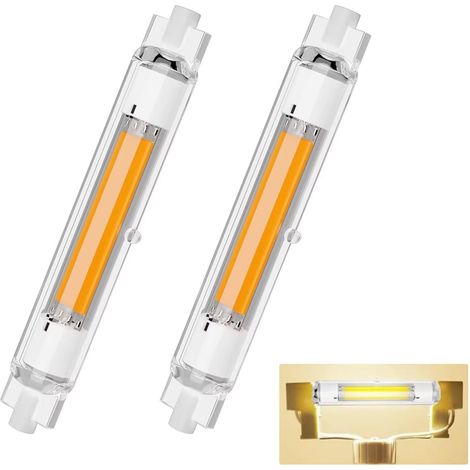 ampoules LED R7s tube en angle de faisceau 360° faible consommation d'énergie lumière neutre 4 500 K 30 W 118 mm Verre (1/5)