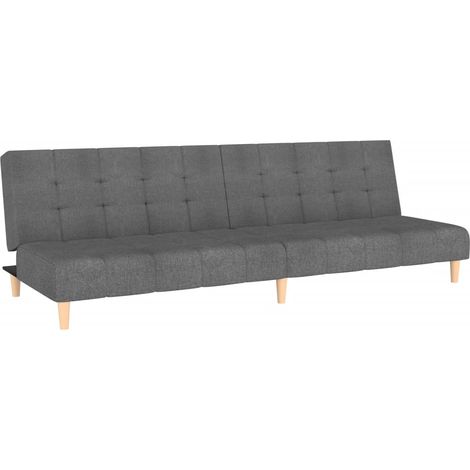 Canapé-lit,Canapé convertible à 2 places gris clair tissu CFW48300 (1/5)