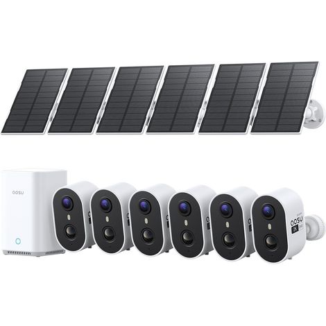 2K Caméra Surveillance WiFi Extérieure sans Fil Solaire, 2.0, Stockage Local Extensible Jusqu’à 1 to, Vision Nocturne Couleur, 5G/2.4GHz Wi-FI (1/5)