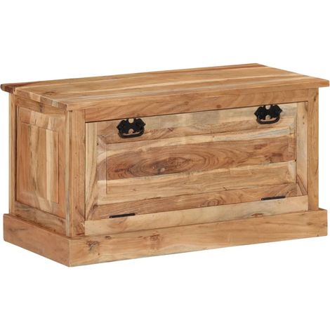 Banc de rangement de chaussures 85x40x45cm Bois d'acacia massif (1/5)
