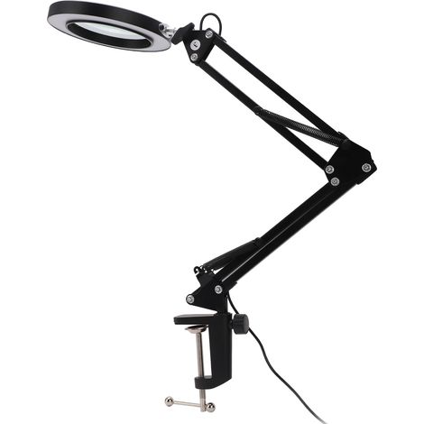 Lampe de réparation à pince à bras long pliable 5X LED, loupe à pince LED, lampe de réparation électronique (1/5)