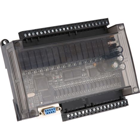 Carte de contrôle industrielle PLC (automate programmable) compatible CAN 485, format 3U, 32MR, avec socle et boîtier. (1/5)