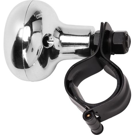 Button helps silver for rehausseur of steering wheel, accessory universal for cars and boats (1/5)