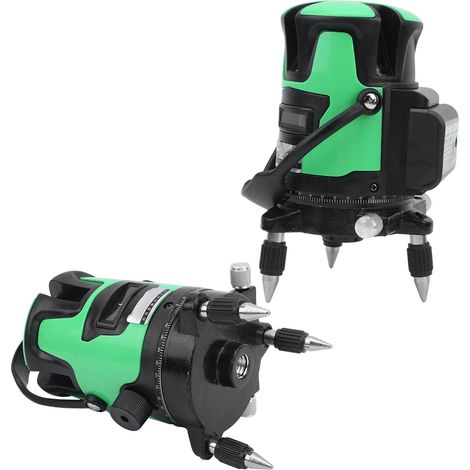 Niveau laser vert automatique 5 lignes rotatif à 360° pour chantier (1/5)