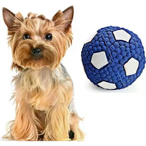 Balle sonore en latex pour chien - Petit jouet de football pour chiens par (1/2)