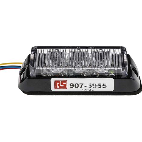 Module d'éclairage clignotante à LED Ambre RS PRO, 12 V c.c. 24 V c.c. ( Prix pour 1 ) (1/3)