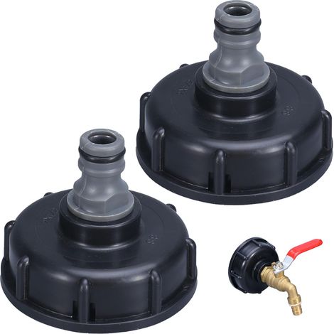 Kit d accessoires réservoir IBC adaptateur IBC tuyau d arrosage raccord réservoir d eau 1000 l connecteur IBC raccord robinet jardin (1/5)