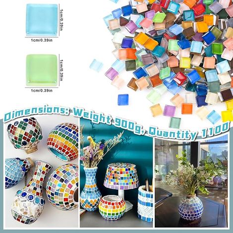 Pierres de mosaïque - Carreaux de mosaïque - décoration, cadre photo, sous-verre (1/4)
