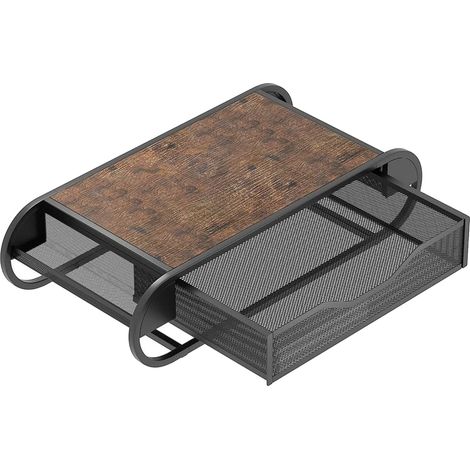 Porta capsule di caffè, struttura in legno e metallo, contenitore multiuso, stile retrò (1/2)