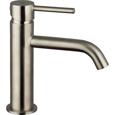 Grifo de Lavabo Modelo SIRIO Fabricado en Latón Monomando Acabado en Niquel Pvd (1/2)