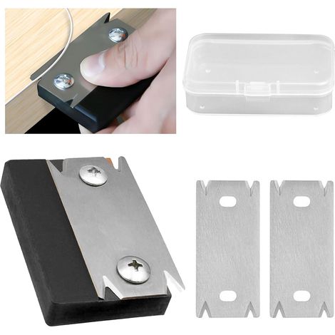 Manual Edger Woodworking Edger with 2 Replacement Blades Edger Black (1/5)