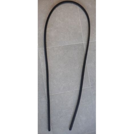 Burlete industrial empotrar lateral,metro NEGRO