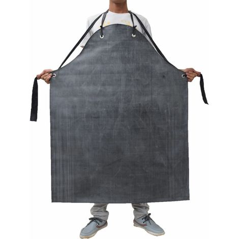 Tablier Hommes Épais Long En Caoutchouc Résistant À L’Huile Imperméable Pour Usine Abattoir 11585cm