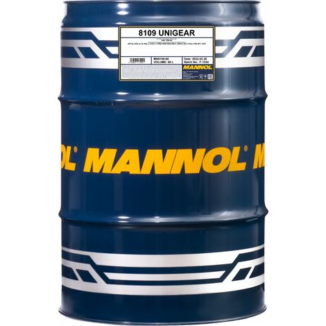 MANNOL - Huile de transmission - 75W80 - 60L - MN8109-60 - Ce produit de marque MANNOL est neuf.