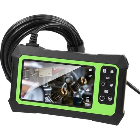 1 endoscope avec caméra d'inspection, écran LCD 4,3 pouces, résolution 1080P, étanchéité IP67, 8 LED, focale réglable 30-600 mm (1/5)