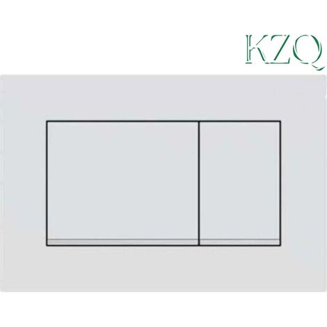 Modernes Design: Verchromtes, weißes Badezimmer-Bedienfeld für wandhängende WCs - KZQ