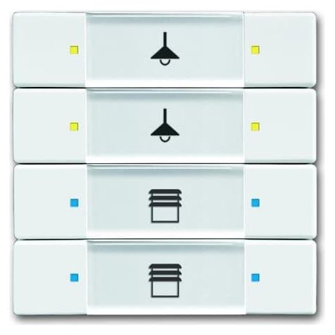 Poussoir 4 Touches Multifonctions Blanc 2CKA006117A0235 ABB 587290