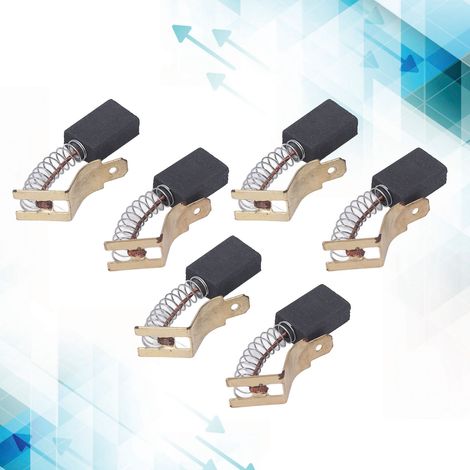 Lot de 20 balais de carbone pour meuleuse d'angle, marteau électrique, pic électrique, machine de découpe, polisseuse à balais de carbone, perceuse électrique et accessoires pour outils électriques. (1/5)