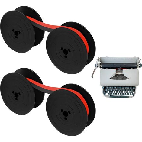 Cinta para máquina de escribir, 2 piezas Cinta para máquina de escribir, máquina de escribir, máquina de escribir, máquina de escribir, compatible con modelos clásicos de máquinas de escribir, 10 metr
