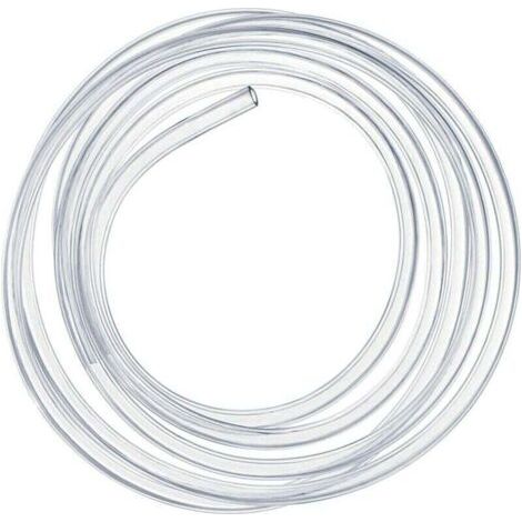Tubo flessibile trasparente ad alta pressione da 3 metri, in PVC, 10 x 12 mm.