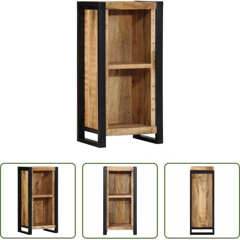 Rangement - Cabinet de chevet avec étagère Marron Bois de manguier massif (1/5)