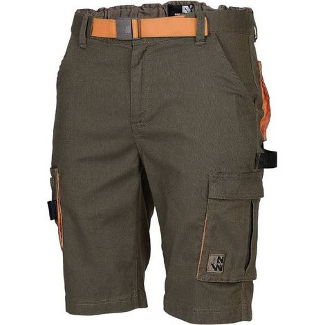 Bermuda de Travail Gypse - Taille 46 - Kaki - Résistant et Confortable - D-Work