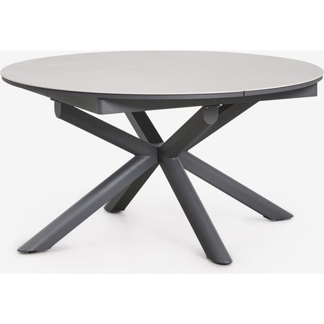 Tavolo da giardino 145-200x145 cm allungabile in alluminio Begur SKLUM (1/5)