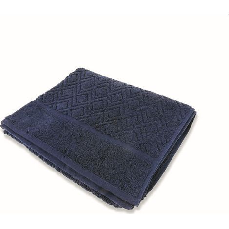 DIAMOND ASCIUGAMANO IN COTONE 81 X 139 CM COLORE BLU (1/5)